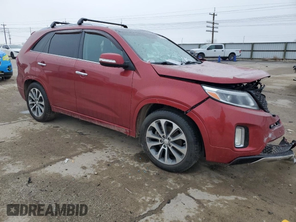2015 Kia Sorento SX Limited with VIN 5XYKW4A74FG613512, listed as a Copart auction lot 83463954 with 123,529 mi miles and Salvage Title. Bid and sale history available at carsss.com. Image 4.