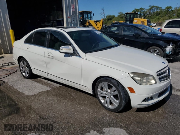 2009 Mercedes-Benz C 300 Sport with VIN WDDGF54X59R043359, listed as a Copart auction lot 61818785 with 113,448 mi miles and Salvage title. Bid and sale history available at DreamBid. Image 4.