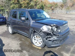 2017 Jeep Renegade Latitude with VIN ZACCJABB3HPF84074, listed as a IAAI auction lot 41867396 with 65,323 mi miles. Bid and sale history available at carsss.com. Image 1.