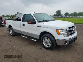 2013 Ford F-150 XL with VIN 1FTMF1CM8DKF92567, listed as a Copart auction lot 59965535 with 133,266 mi miles and Salvage title. Bid and sale history available at DreamBid. Image 4.