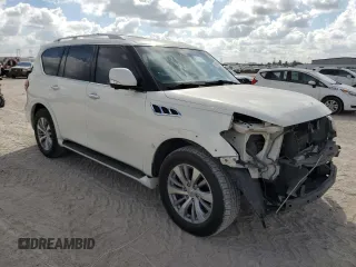 2012 Infiniti QX56 8-passenger with VIN JN8AZ2NC8C9317165, listed as a Copart auction lot 76693664 with 167,243 mi miles and Salvage Title. Bid and sale history available at carsss.com. Image 4.