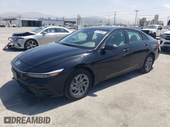 2024 Hyundai Elantra SEL with VIN KMHLM4DG2RU746211, listed as a Copart auction lot 54184085 with 4,783 mi miles and Salvage Title. Bid and sale history available at DreamBid. Image 1.