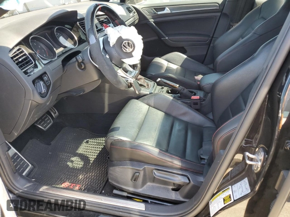 2018 Volkswagen Golf GTI S with VIN 3VW447AU6JM297495, listed as a Copart auction lot 56058774 with 0 mi miles and Salvage Title. Bid and sale history available at carsss.com. Image 7.