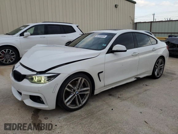 2018 BMW 4 Series 440i with VIN WBA4J5C51JBF06736, listed as a Copart auction lot 64165524 with 65,066 mi miles and Salvage Title. Bid and sale history available at DreamBid. Image 1.