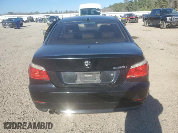 2008 BMW 5 Series 535i with VIN WBANW13578CZ81551, listed as a Copart auction lot 43568245 with 166,557 mi miles and Salvage Title. Bid and sale history available at carsss.com. Image 6.