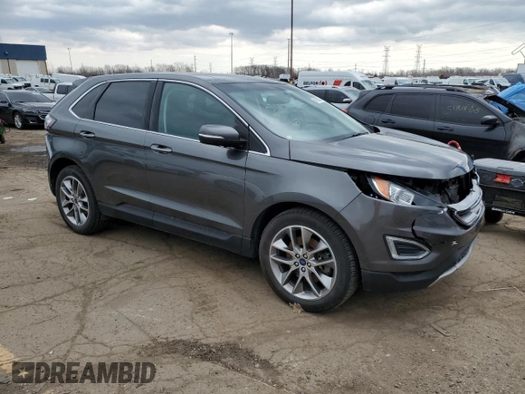 2015 Ford Edge Titanium with VIN 2FMTK4K80FBB05917, listed as a Copart auction lot 51892505 with 122,134 mi miles and Clean Title. Bid and sale history available at carsss.com. Image 4.