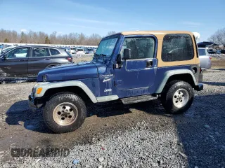 1997 Jeep Wrangler Sport with VIN 1J4FY19S2VP498840, listed as a Copart auction lot 50058885 with 151,697 mi miles and Salvage Title. Bid and sale history available at carsss.com. Image 1.