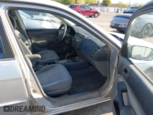 2001 Honda Civic EX with VIN 2HGES26771H512949, listed as a IAAI auction lot 42020043 with 299,833 mi miles. Bid and sale history available at carsss.com. Image 5.