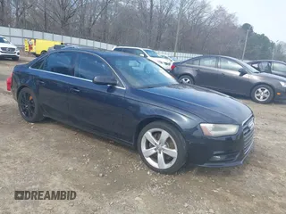 2013 Audi A4 Premium with VIN WAUBFAFLXDN005355, listed as a IAAI auction lot 41777434 with 173,481 mi miles. Bid and sale history available at carsss.com. Image 1.