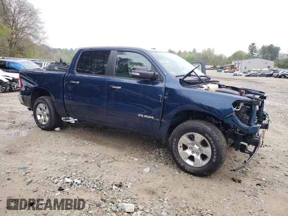 2020 Ram 1500 Big Horn with VIN 1C6RRFFG3LN345431, listed as a Copart auction lot 43179955 with 30,028 mi miles and Salvage title. Bid and sale history available at DreamBid. Image 4.