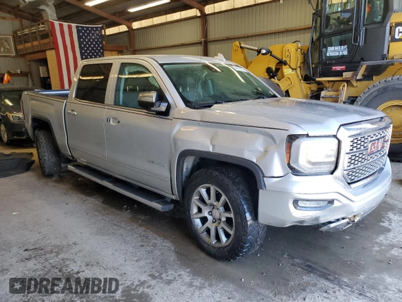2017 GMC Sierra 1500 Denali with VIN 3GTU2PEC9HG399344, listed as a Copart auction lot 54091095 with 103,812 mi miles and Salvage Title. Bid and sale history available at DreamBid. Image 4.