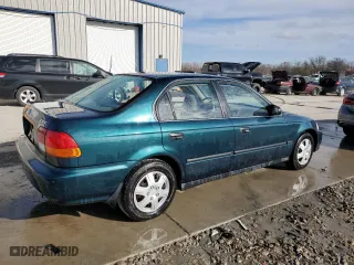1997 Honda Civic LX with VIN 2HGEJ6672VH580933, listed as a Copart auction lot 49885485 with 70,063 mi miles and Salvage Title. Bid and sale history available at carsss.com. Image 3.