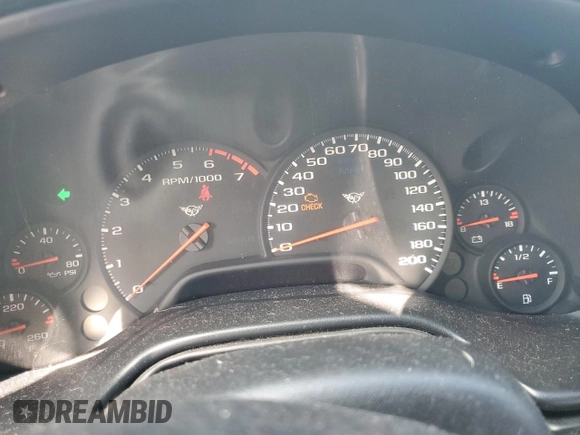 2000 Chevrolet Corvette with VIN 1G1YY32G2Y5107601, listed as a Copart auction lot 74361444 with 0 mi miles and Salvage Title. Bid and sale history available at carsss.com. Image 9.