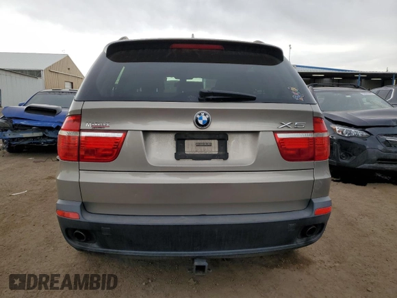 2008 BMW X5 3.0si with VIN 5UXFE43518L005761, listed as a Copart auction lot 52225995 with 193,640 mi miles and Clean Title. Bid and sale history available at carsss.com. Image 6.