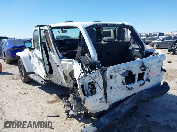2021 Jeep Wrangler Unlimited Sahara with VIN 1C4JJXP62MW724232, listed as a IAAI auction lot 41716545 with 24,631 mi miles and . Bid and sale history available at DreamBid. Image 3.