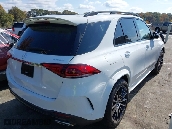 2020 Mercedes-Benz GLE 450 with VIN 4JGFB5KB9LA100253, listed as a IAAI auction lot 40705917 with 50,956 mi miles and . Bid and sale history available at DreamBid. Image 4.