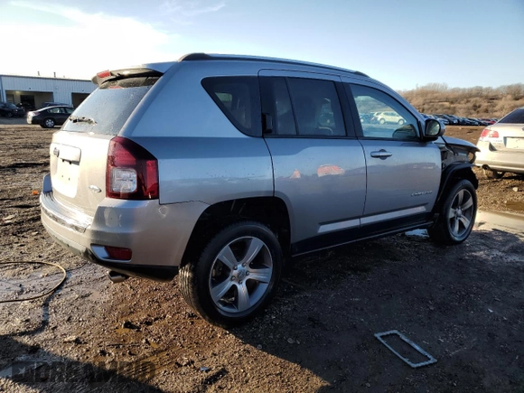 2016 Jeep Compass High Altitude Edition with VIN 1C4NJDEB0GD598257, listed as a Copart auction lot 46093515 with 46,411 mi miles and Salvage Title. Bid and sale history available at carsss.com. Image 3.