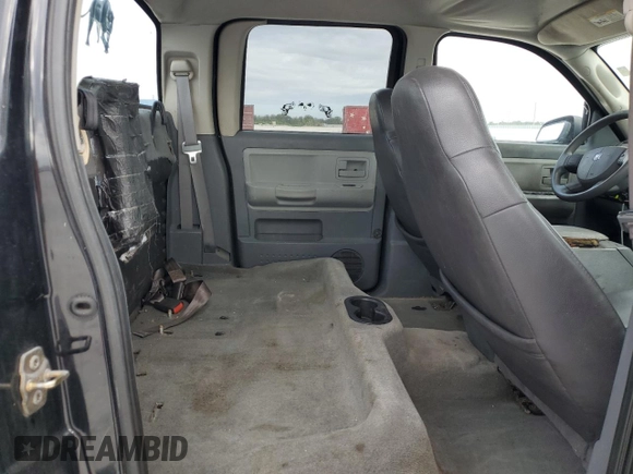 2005 Dodge Dakota SLT with VIN 1D7HE48N05S335725, listed as a Copart auction lot 89332925 with 190,520 mi miles and Clean Title. Bid and sale history available at DreamBid. Image 10.