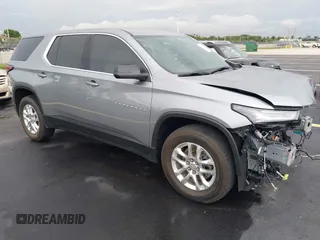 2023 Chevrolet Traverse LS with VIN 1GNERFKW6PJ340667, listed as a IAAI auction lot 42340837 with 26,746 mi miles and . Bid and sale history available at DreamBid. Image 1.