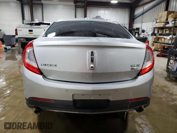 2014 Lincoln MKS with VIN 1LNHL9EKXEG608403, listed as a Copart auction lot 45515075 with 155,508 mi miles and Salvage Title. Bid and sale history available at DreamBid. Image 6.