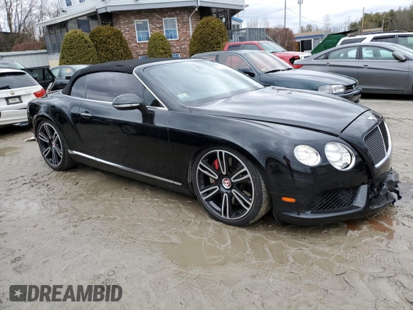 2014 Bentley Continental GT with VIN SCBGT3ZA3EC091468, listed as a Copart auction lot 48203215 with 23,560 mi miles and Clean Title. Bid and sale history available at DreamBid. Image 4.