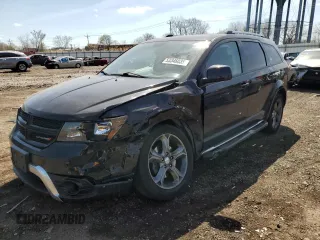 2015 Dodge Journey Crossroad z VIN 3C4PDCGB4FT580201, wystawiony jako Copart lot #53346035 z przebiegiem 70 855 mil mil oraz Szkoda całkowita • Salvage title. Historia ofert i sprzedaży dostępna na DreamBid. Obrazek 1.