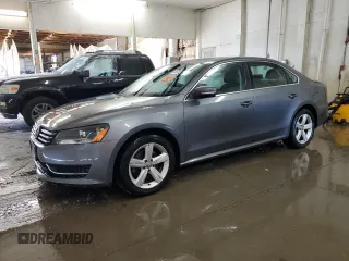2013 Volkswagen Passat SE with VIN 1VWBH7A30DC081666, listed as a Copart auction lot 65008485 with 162,427 mi miles and Salvage title. Bid and sale history available at DreamBid. Image 1.