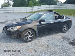 2017 Honda Accord Sedan LX with VIN 1HGCR2F33HA276454, listed as a Copart auction lot 55407955 with 136,415 mi miles and Salvage Title. Bid and sale history available at carsss.com. Image 1.