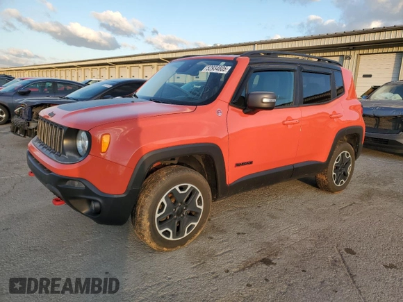 2016 Jeep Renegade Trailhawk with VIN ZACCJBCT9GPC70330, listed as a Copart auction lot 52934805 with 125,113 mi miles and Salvage title. Bid and sale history available at DreamBid. Image 1.