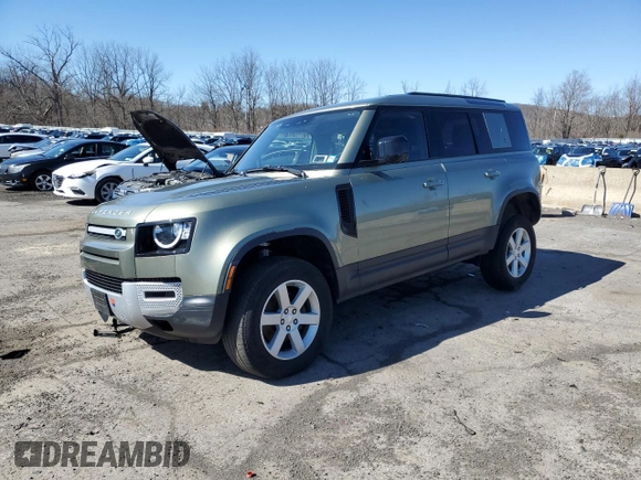 2020 Land Rover Defender with VIN SALEK7EX1L2029555, listed as a Copart auction lot 47935285 with 27,542 mi miles and Salvage title. Bid and sale history available at DreamBid. Image 1.