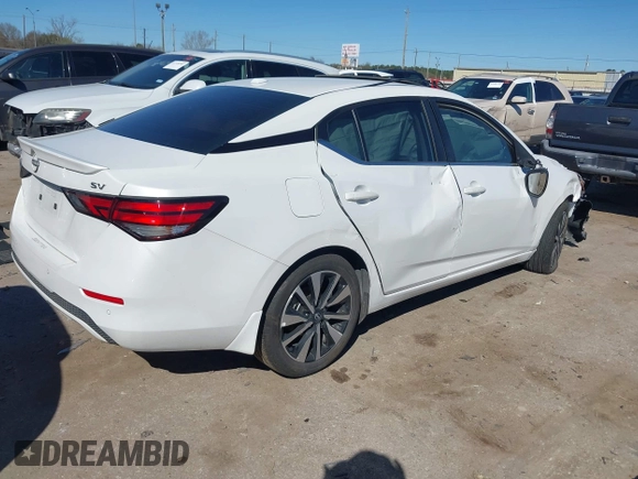 2024 Nissan Sentra SV with VIN 3N1AB8CV3RY280488, listed as a IAAI auction lot 41725874 with 16,810 mi miles and . Bid and sale history available at DreamBid. Image 4.