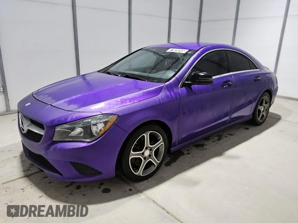 2014 Mercedes-Benz CLA 250 with VIN WDDSJ4EB5EN069970, listed as a Copart auction lot 61029245 with 124,564 mi miles and Clean title. Bid and sale history available at DreamBid. Image 1.