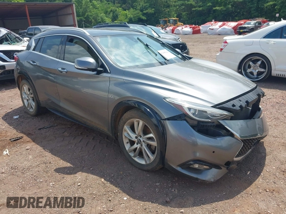2017 Infiniti QX30 Luxury with VIN SJKCH5CP9HA019757, listed as a IAAI auction lot 42308114 with 82,194 mi miles and . Bid and sale history available at DreamBid. Image 1.