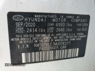 2021 Genesis G70 3.3T z VIN KMTG74LE7MU074377, wystawiony jako Copart lot #58122415 z przebiegiem 80 565 mil mil oraz Czysty tytuł • Clean title. Historia ofert i sprzedaży dostępna na DreamBid. Obrazek 13.