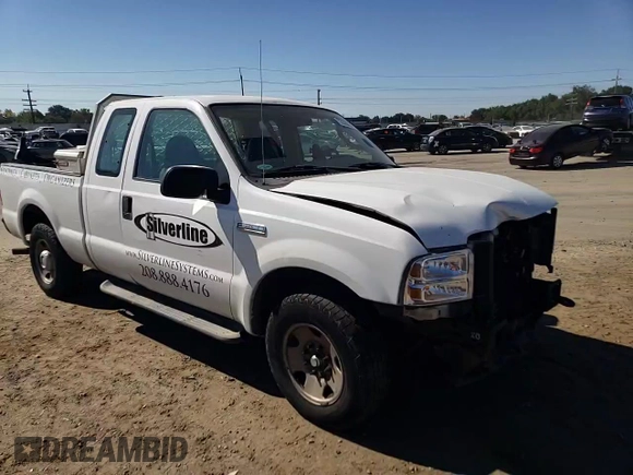 2005 Ford Super Duty F-250 XL with VIN 1FTNX20515EC46784, listed as a Copart auction lot 73200624 with 156,936 mi miles and Salvage Title. Bid and sale history available at carsss.com. Image 10.