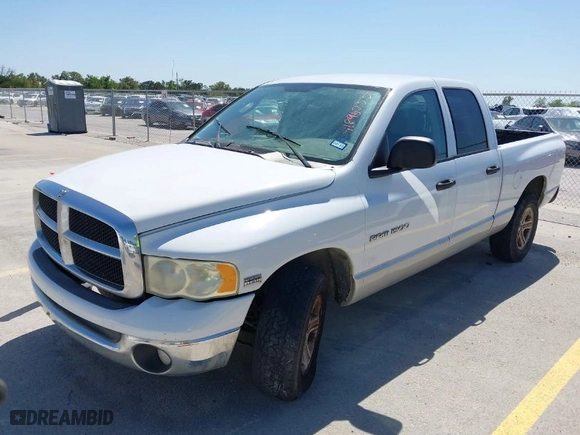 2005 Dodge Ram 1500 SLT with VIN 1D7HA18D35S123502, listed as a IAAI auction lot 41896255 with 279,202 mi miles. Bid and sale history available at carsss.com. Image 2.