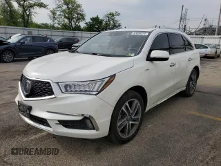 2019 Acura MDX Sport Hybrid w/Advance Pkg with VIN 5J8YD7H70KL001198, listed as a Copart auction lot 52866574 with 76,672 mi miles and Salvage Title. Bid and sale history available at carsss.com. Image 1.