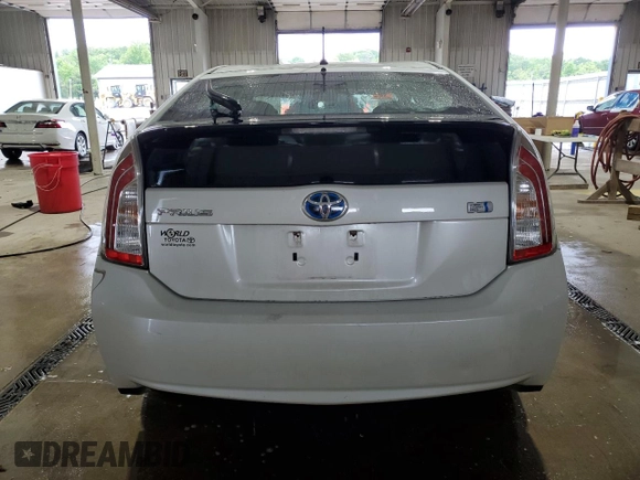 2012 Toyota Prius One with VIN JTDKN3DU8C1599835, listed as a Copart auction lot 55777685 with 204,188 mi miles and Salvage Title. Bid and sale history available at DreamBid. Image 6.