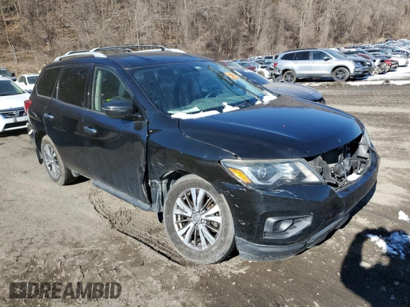 2018 Nissan Pathfinder SV with VIN 5N1DR2MN5JC608035, listed as a Copart auction lot 88951215 with 105,730 mi miles and Salvage Title. Bid and sale history available at carsss.com. Image 4.