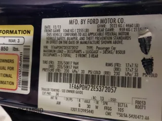 2014 Ford Fusion SE with VIN 1FA6P0H72E5372057, listed as a IAAI auction lot 41955753 with 126,424 mi miles. Bid and sale history available at carsss.com. Image 9.