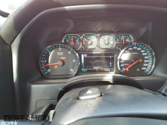 2017 Chevrolet Silverado 1500 LTZ with VIN 3GCUKSEJ4HG139290, listed as a Copart auction lot 79041144 with 88,981 mi miles and Salvage Title. Bid and sale history available at DreamBid. Image 9.