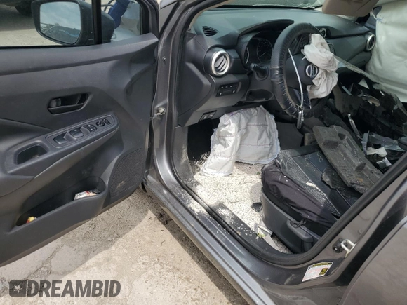 2021 Nissan Versa S with VIN 3N1CN8DV2ML878799, listed as a Copart auction lot 56636755 with 72,466 mi miles and Salvage title. Bid and sale history available at DreamBid. Image 8.