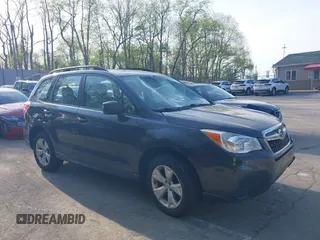 2015 Subaru Forester 2.5i with VIN JF2SJABCXFH599231, listed as a IAAI auction lot 42166220 with 60,409 mi miles and . Bid and sale history available at DreamBid. Image 1.
