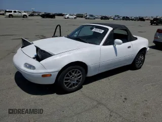 1993 Mazda MX-5 Miata z VIN JM1NA3517P1408084, wystawiony jako Copart lot #59052565 z przebiegiem 133 055 mil mil oraz Czysty tytuł • Clean title. Historia ofert i sprzedaży dostępna na DreamBid. Obrazek 1.