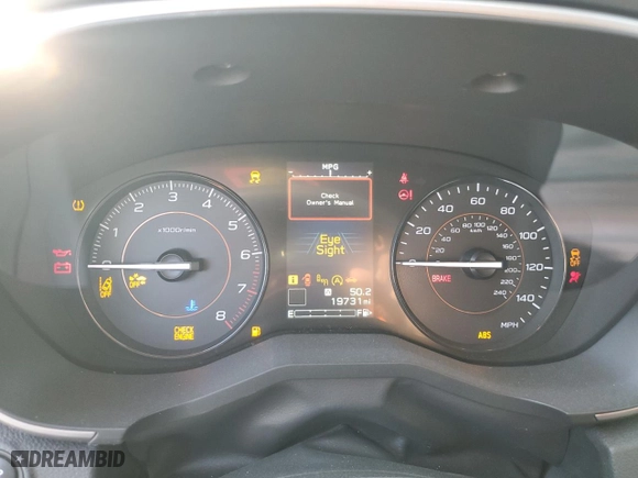 2023 Subaru Crosstrek Premium with VIN JF2GTAEC5P8303464, listed as a Copart auction lot 43124655 with 19,731 mi miles and Salvage Title. Bid and sale history available at carsss.com. Image 9.