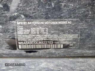 2018 BMW 3 Series 320i with VIN WBA8A9C5XJK622703, listed as a Copart auction lot 47660955 with 131,957 mi miles and Salvage Title. Bid and sale history available at carsss.com. Image 12.