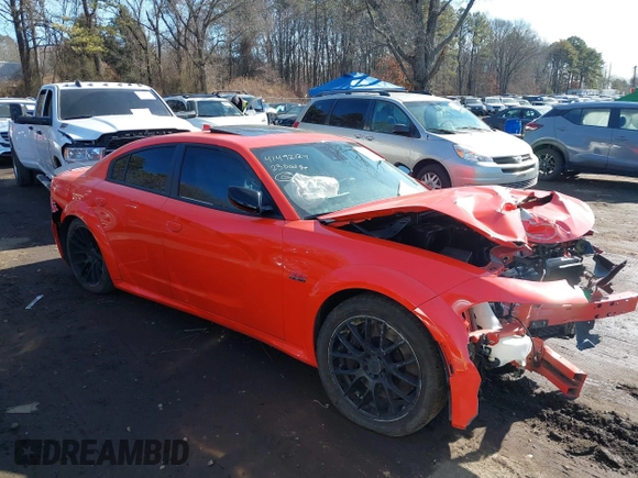 2023 Dodge Charger Scat Pack Widebody with VIN 2C3CDXGJ4PH670928, listed as a IAAI auction lot 41492124 with 64 mi miles and . Bid and sale history available at DreamBid. Image 13.
