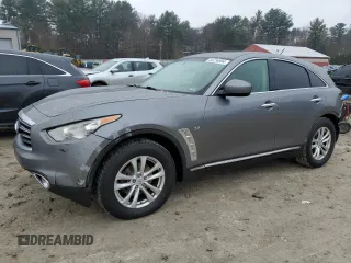 2016 Infiniti QX70 with VIN JN8CS1MW3GM751287, listed as a Copart auction lot 84724904 with 161,092 mi miles and Salvage Title. Bid and sale history available at DreamBid. Image 1.