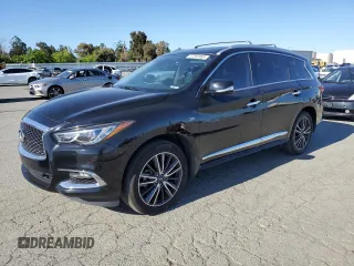 2019 Infiniti QX60 Pure z VIN 5N1DL0MM3KC506036, wystawiony jako Copart lot #57265965 z przebiegiem 123 889 mil mil oraz Szkoda całkowita • Salvage title. Historia ofert i sprzedaży dostępna na DreamBid. Obrazek 1.