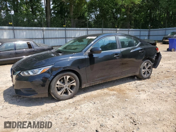 2021 Nissan Sentra SV with VIN 3N1AB8CV7MY221064, listed as a Copart auction lot 57504025 with 112,924 mi miles and Salvage title. Bid and sale history available at DreamBid. Image 1.